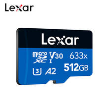 Lexar A2 512G TF карта Class10 UHS-I U3 микро SD карты A1 32GB 64GB 128GB 256GB MicroSD карты памяти для смартфон планшет Камера 2024 - купить недорого