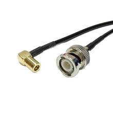 New BNC Male Plug Switch SMB Female Jack Right Angle Connector RG174 Cable 20CM 8" Adapter Wholesale Fast Ship 2024 - buy cheap