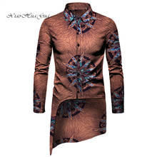 African Men Clothes Men Print Tops African Clothes Bazin Riche African Design Clothing Casual Cotton Mens Top Long Shirts WYN904 2024 - buy cheap