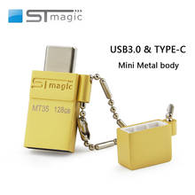 Mini Type C Pendrive 32GB 64GB 128GB USB3.0 Flash Drive Memory Stick 16GB Gold Metal Thumb Drive U Disk for Notebook Smartphone 2024 - buy cheap