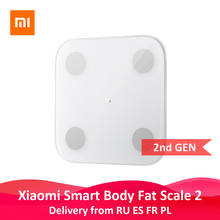 Оригинальные весы Xiaomi Mi Smart Scale 2 для определения жира в теле, Bluetooth, тест на баланс, 13 показателей индекса массы тела и индекса массы тела, свет... 2024 - купить недорого