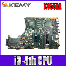 Akemy X455LA placa base para For Asus X455L X455LJ X455LN X455LD A455L F455L K455L portátil placa base 4G RAm I3-4030U EDP/LVDS X455LAB 2024 - compra barato