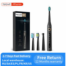 Fairywill Electric Sonic Toothbrush USB Charge FW-507 Rechargeable Waterproof Electronic Tooth Brushes Replacement Heads Adult 2024 - купить недорого