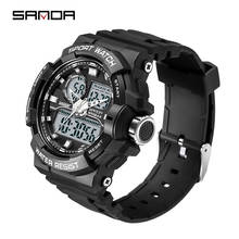 SANDA Military Men's Watches Top Brand Luxury Waterproof Sport Wristwatch Fashion Quartz Watch Male Clock relogio masculino 2024 - buy cheap