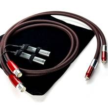 Pair Fire Analog RCA To XLR Male & Female Cable HiFi Auido Interconnect Line 2024 - buy cheap