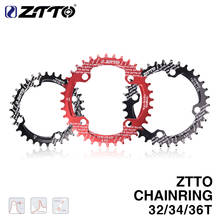 ZTTO single speed 1x system Narrow Wide chaining 104 BCD ROUND 32T 34T 36T for MTB 11s 10s 9s 1*11 Crankset Chainwheel Ring 2024 - buy cheap