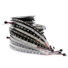 Tira de luces LED impermeable WS2812B, iluminación RGB 5050, 5M, programable, a todo Color, decoración para exteriores, 5v 2024 - compra barato