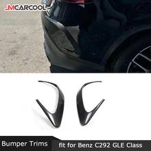Rear Bumper Air Vent Molding Trim Canards Carbon Fiber Splitters For Mercedes Benz GLE Class C292 Coupe GLE63 AMG 2015-2019 2024 - buy cheap