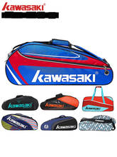 Mochila kawasaki original para badminton, bolsa para ginástica, masculina e feminina, portátil, multifuncional para raquetes 2024 - compre barato