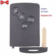 KEYECU Smart Keyless Go Remote Key Fob for Renault Koleos 2009 2010 2011 2012 2013 2014 PCF7952 ID46 Chip 433MHz 2024 - buy cheap