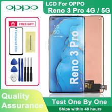 6,5 "Оригинальный Super AMOLED ЖК-дисплей ЖК-дисплей для OPPO Рино 3 Pro ЖК-дисплей кодирующий преобразователь сенсорного экрана в сборе для OPPO Рино 3 Pro 5G PDSM00 2024 - купить недорого