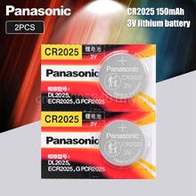 Panasonic 2 pilhas de lítio cr2025, cr 2025 3v bateria tipo moeda original para relógio, calculadora, balança 2024 - compre barato