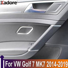 For Volkwagen Golf 7 MK7 2014-2017 2018 2019 Stainless Steel  Car Inner Side Door Audio Speaker Cover Trim Interior Accessoeries 2024 - buy cheap