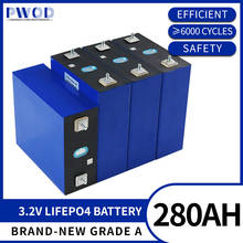 PWOD-batería recargable de litio, célula Solar de fosfato de hierro, 12v, 24v, 48v, célula Lifepo4 de grado A, EU, US, 4-48 Uds. 2024 - compra barato