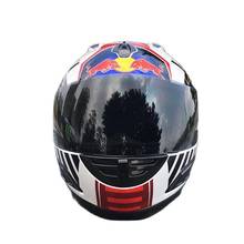 Full Face Motor Helmet With Black Visor Hot Sale  Motorcycle Helmet Safety Lens Racing Full Face Helmet ECE Approved 2024 - buy cheap