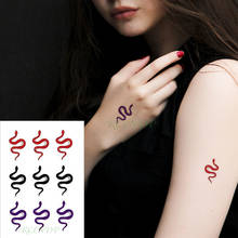 Waterproof Temporary Tattoo Sticker Snake Animal Three Colours Fake Tatto Flash Tatoo  Hand Leg Arm Back for Kid Men Women Child 2024 - buy cheap