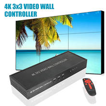 Controlador de pared de vídeo 4K 3x3, empalmador de procesador de costura de pantalla 3x2 2x2 3x1 1x3 2x3 4x2 2x4 9, convertidor de controlador de vídeo de pantalla 2024 - compra barato