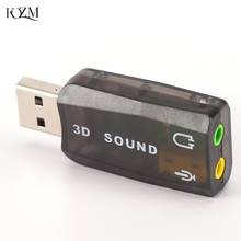 3D USB Sound Card USB Audio 5.1 External USB Sound Card Audio Adapter Mic Speaker Audio Interface For Laptop PC mini Data 2024 - buy cheap