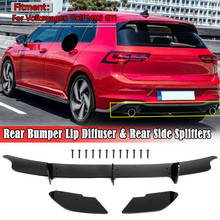 For Volkswagen VW Golf 6 VI MK6 GTI 3Pcs Car Rear Bumper Diffuser Lip & Rear Side Splitters Protection Spoiler Car Styling 2026 - buy cheap For Volkswagen VW Golf 6 VI MK6 GTI 3Pcs Car Rear Bumper Diffuser Lip & Rear Side Splitters Protection Spoiler Car Styling 2026 - buy cheap
