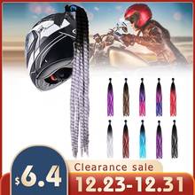 Casco de motocicleta para mujer, rastas trenzadas de cola de caballo, decoración de cabello Punk, 60cm 2024 - compra barato
