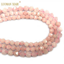 Wholesale AAA Natural Faceted Pink Crystal Beads Rose Quartzs Round Stone Beads For Jewelry Making DIY Bracelet 6/8/10 mm 2024 - buy cheap