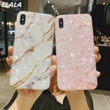 Glossy Marble Case For iPhone 12 Pro Max X 11 Glitter Patterned Conch Silicone Cover 7 8 Plus XR XS SE 2020 Phone Funda 2024 - buy cheap