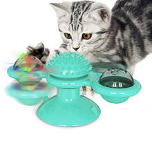 Toys Supplies Pet Whirling Cat Toys Turntable For Cats Puzzle With Massage Brush Cat Play Game Toys Windmill Kitten Interactive 2024 - buy cheap