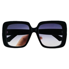 Gafas de sol cuadradas de gran tamaño para hombre y mujer, lentes de sol de pierna con diamantes de viaje, gafas de sol femeninas 2024 - compra barato