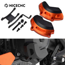 NICECNC Engine Slider Guard Covers Crash Protector Billet Cases Bolts Kit For KTM 790 Duke 790Duke 2018-2021 Dirt OFF-Road Bikes 2024 - buy cheap