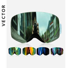 VECTOR Brand Ski Goggles Men Women Double Lens UV400 Anti-fog Snowboard Skiing Glasses Big Mask Snow Eyewear 2024 - buy cheap