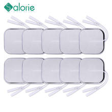 10pcs 5*5 CM tens electrode pads conductive gel pad body acupuncture therapy massager therapeutic pulse stimulator electro stick 2024 - buy cheap