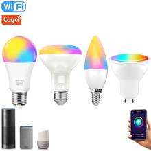 WiFi LED RGB Bulb Lamp E27 E14 GU10 110V 220V 12W 15W LED Spotlight 8W Magic Holiday RGB Lighting Room Bedroom Decoration 2024 - buy cheap