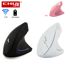 CHYI Ergonomic Vertical Mouse 2.4G Wireless Computer Gaming Mice USB Optical DPI Mouse Right Left Hand For Laptop PC Desktop 2024 - buy cheap