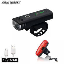 Linterna inteligente impermeable para bicicleta de montaña, linterna frontal recargable por USB, antideslumbrante, Faro de seguridad para ciclismo 2024 - compra barato