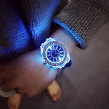 Fashion Ladies Couple Watch Women's Men Colorful Sports WristWatches Silicone LED Luminous Watch Clocks Relogios Masculino 2024 - buy cheap