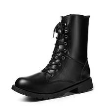 New Arrival Combat Military Boots Women's Motorcycle Gothic Punk Combat lovers Boots Female Shoes rtg56 2024 - buy cheap