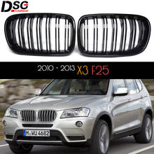 Recambio de rejilla delantera de riñón doble para BMW, accesorio de color negro para modelos X3, años 2010 a 2013, F25 2024 - compra barato