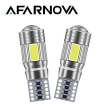 Afarnova T10 W5W Автомобильный светодиодный Поворотная сигнальная лампа с can-bus 5W5 5630 6smd нет ошибок, на танкетке, с боковой заднего тормоза задний фонарь багажного отделения лампы 12V 6000K парковки x2 2024 - купить недорого