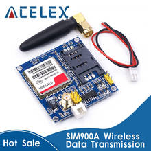 Модуль беспроводной передачи данных SIM900A SIM900 MINI V4.0 GSM GPRS, комплект с антенной C83 2024 - купить недорого