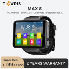 Ticwris-relógio inteligente masculino max s, smartwatch, 2.4 polegadas, 2000mah, câmera dupla, 3gb, 32gb, bluetooth, gps, 2020, para homens 2024 - compre barato