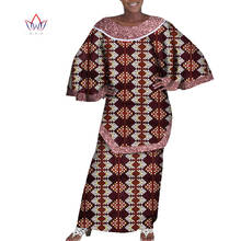 Vestido largo de estilo africano para mujer, ropa con lentejuelas, 2021 algodón, manga larga, WY8505, 100% 2024 - compra barato