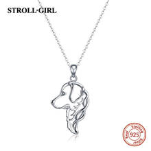 Strollgirl 925 Sterling Silver Dog Animal Pendant Golden Ritriever Necklaces Gift for the Best Friend Sterling Silver Jewelry 2024 - buy cheap