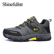 Spring Autumn Men Outdoor Hiking Shoes Pu Leather Waterproof Mountain Climbing Sneakers Zapatillas Trekking Hombre Big Size 47 2024 - buy cheap