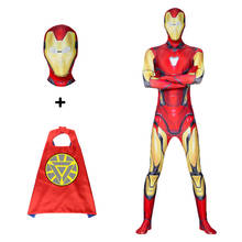 Movie Iron Man Cosplay Kids Superhero Anime Costume Children Adult Child Halloween Carnival Party Attached Mask Gift 2024 - buy cheap