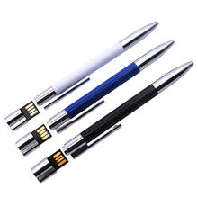 NEW Metal Ball Point Pen Stick Usb Flash Drive 2.0 4GB 8GB 16GB Memory Sticks Pendrives 128MB Cool Gifts (Over 10pcs Free Logo) 2024 - buy cheap