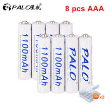 PALO 1100mAh 1.2V AAA Rechargeable Battery AA Ni-Mh nimh Batteries for LED light Toy camera MP3 mp4 microphone 2024 - buy cheap