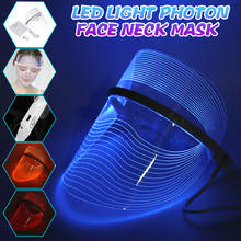 Led máscara de pele facial anti-rugas acne luz fóton rejuvenescimento da pele remoção do enrugamento do ponto clareamento spa 3 cores beleza dispositivo 2024 - compre barato