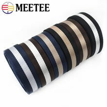 5Meters Meetee 38mm Nylon Stripe Webbing for Bags Strap DIY Car Seat Belt Ribbon Decoration Band Webbing Tape Sewing Accessories 2024 - buy cheap