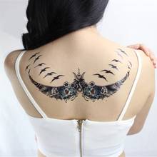Waterproof Temporary Tattoo Sticker bird wing flower Fake Tatoo Flash Tatto Breast Chest Back tattoos For Women Girl men 2024 - buy cheap