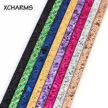 5mm Big Sequins Flat PU Leather Cord & Rope Diy Jewelry Findings Accessories Fashion Jewelry Bracelet Making Materials 2024 - buy cheap